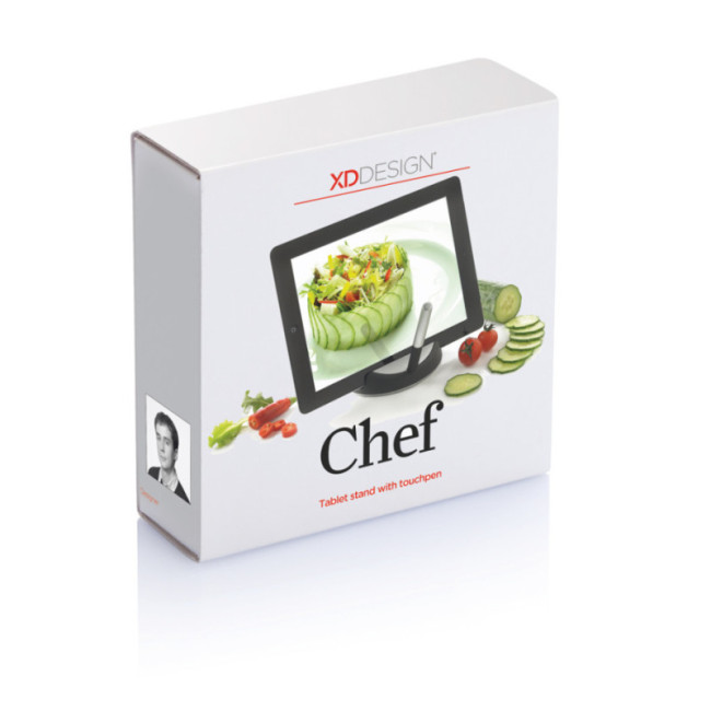 Support pour tablette personnalisé avec stylet Chef 