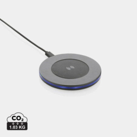 Chargeur sans fil personnalisé 10W en aluminium recyclé Terra 