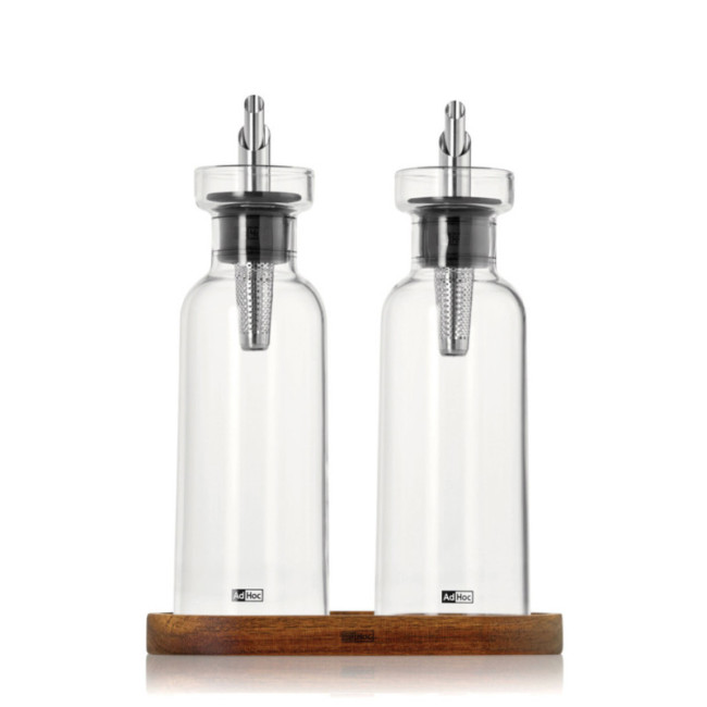 Set bouteilles à huile et vinaigre AdHoc AromaPour 