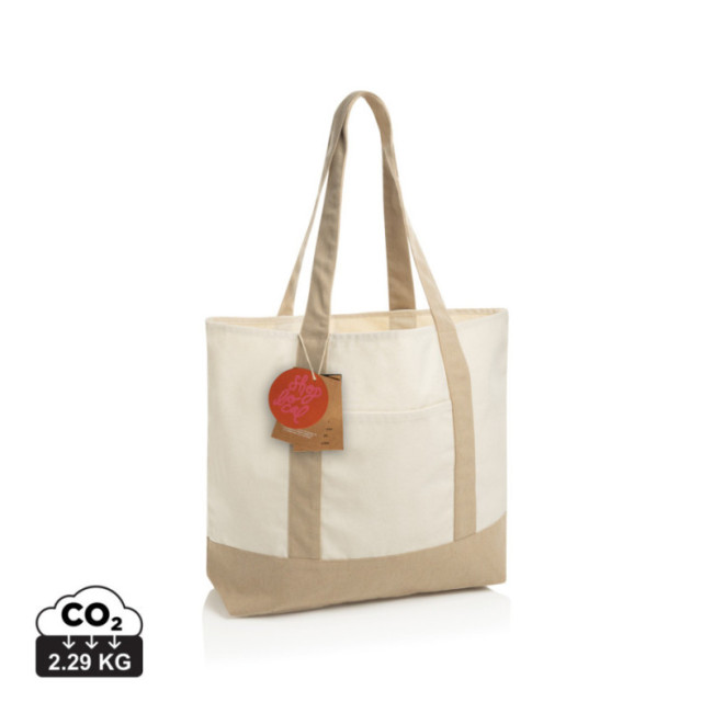 Sac cabas en coton recyclé SHOP LOCAL 