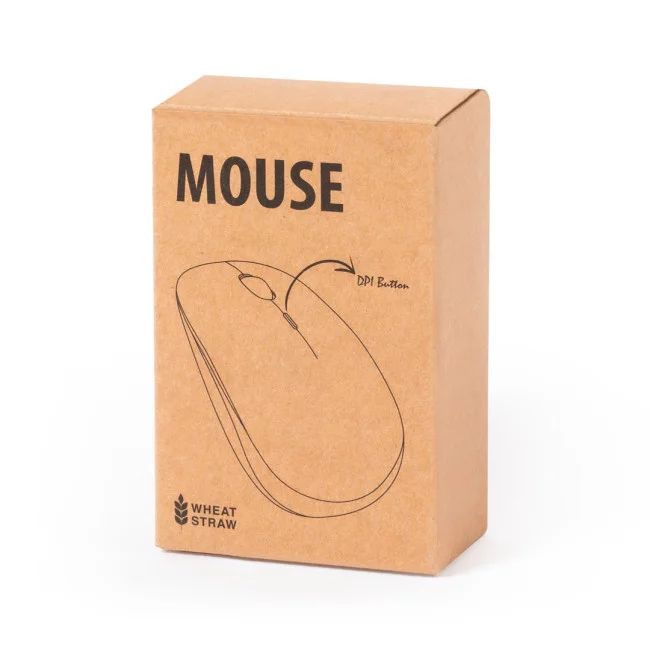 Souris en paille de blé personnalisée Estiky