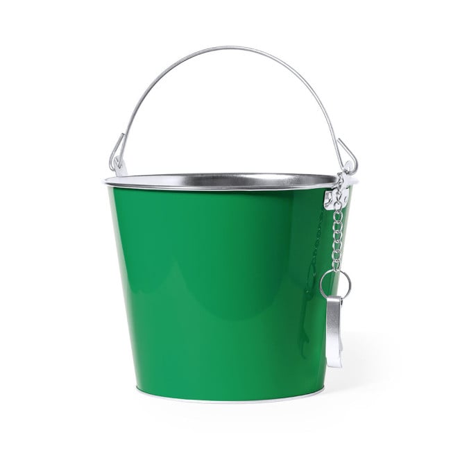 Seau métallique avec ouvre-bouteille Duken 