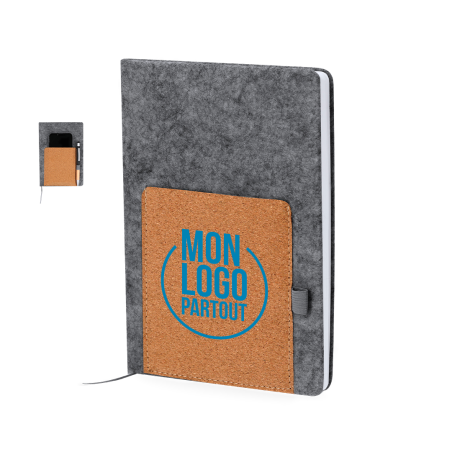 Carnet A5 publicitaire avec poche Wilko 