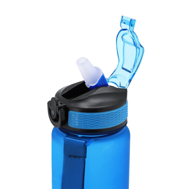 Bouteille publicitaire en PETG graduée Ridof 1 L 