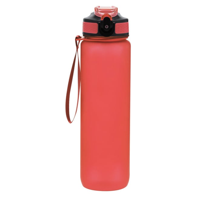 Bouteille publicitaire en PETG graduée Ridof 1 L 