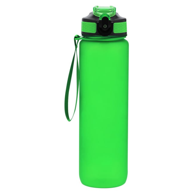 Bouteille publicitaire en PETG graduée Ridof 1 L 