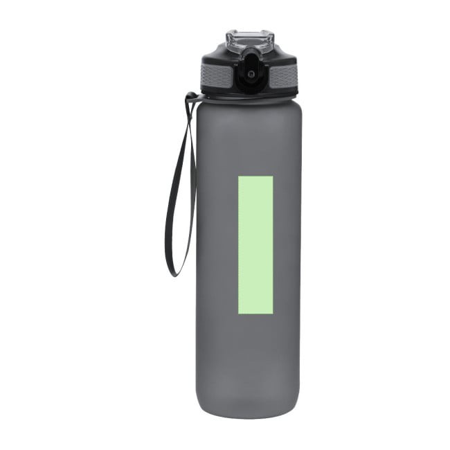 Bouteille publicitaire en PETG graduée Ridof 1 L 