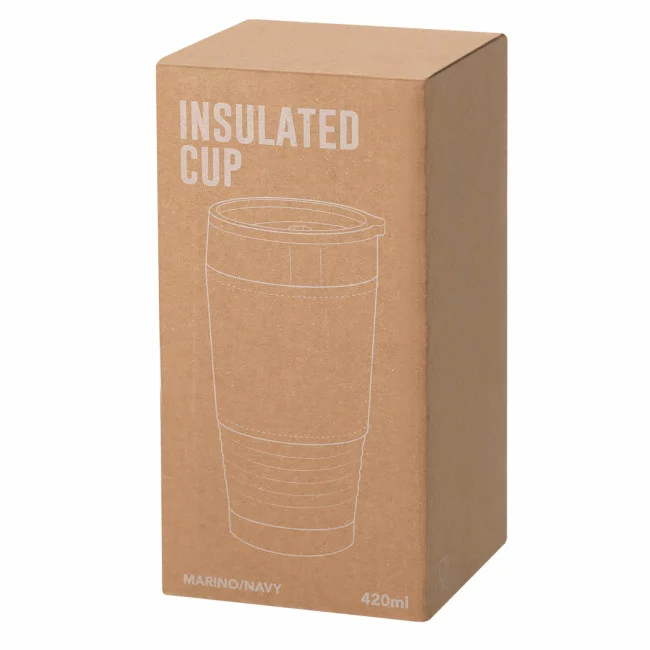 Mug de voyage publicitaire isotherme Zuncex 420 ml 