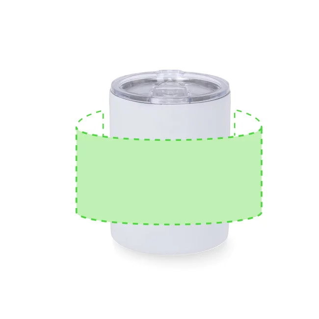 Mug publicitaire isotherme caoutchouc Adelax 400 ml 