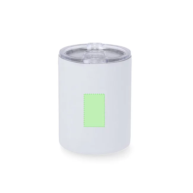Mug publicitaire isotherme caoutchouc Adelax 400 ml 