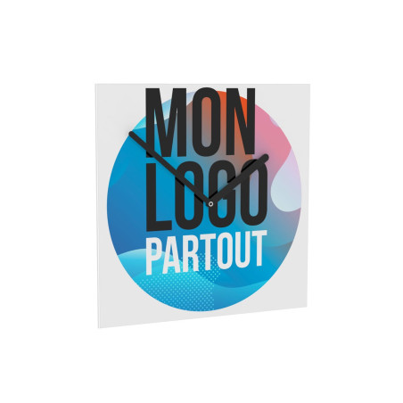Horloge publicitaire Square 24 cm 