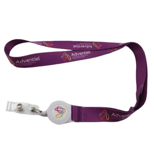 Tour de Cou avec Enrouleur Personnalisé 