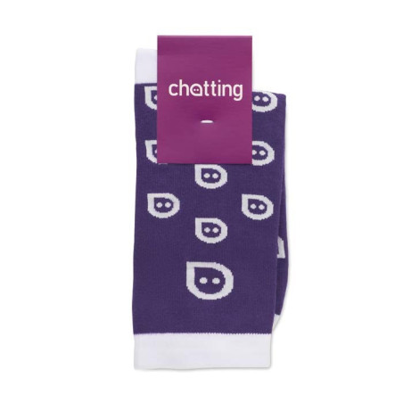 Chaussettes personnalisées en coton Jacquard 