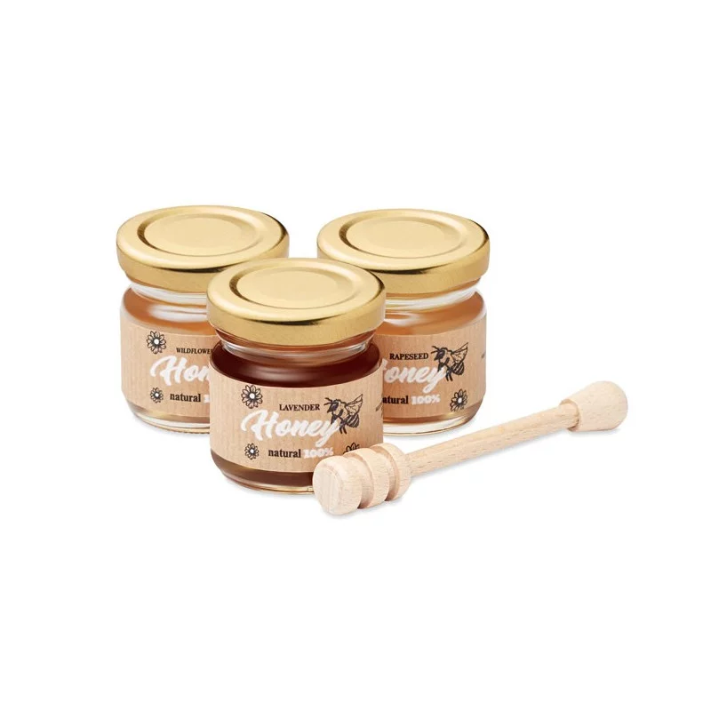 Set de 3 pots de miel...