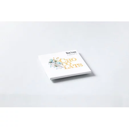 Carte de 9 carrés de chocolat publicitaire Carte de 9 carrés de chocolat publicitaire-1