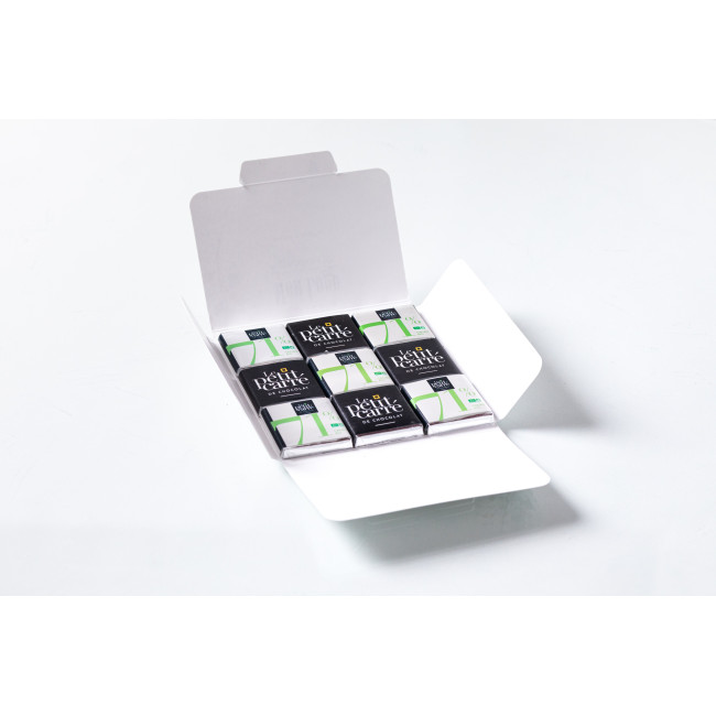 Carte de 9 carrés de chocolat publicitaire Carte de 9 carrés de chocolat publicitaire - 3