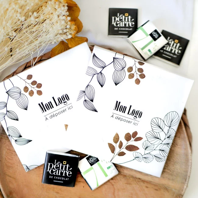 Carte de 9 carrés de chocolat publicitaire Carte de 9 carrés de chocolat publicitaire - 4