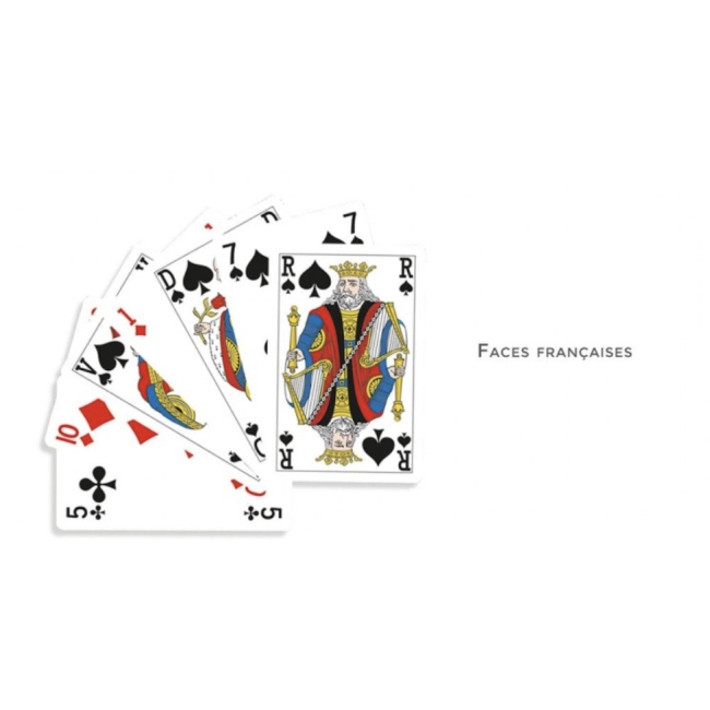 Jeu de 55 Cartes Publicitaire Rami - face standard Jeu de 55 Cartes Publicitaire Bridge Jeu de 55 Cartes Publicitaire Rami - face standard