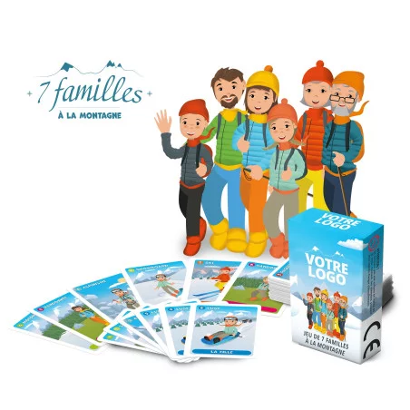 Jeu de 7 Familles Personnalisé Jeu de 7 Familles Personnalisé - montagne