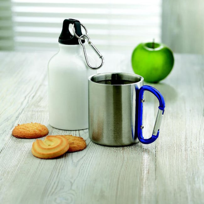 Mug en Inox Publicitaire Mousqueton 220 ml 