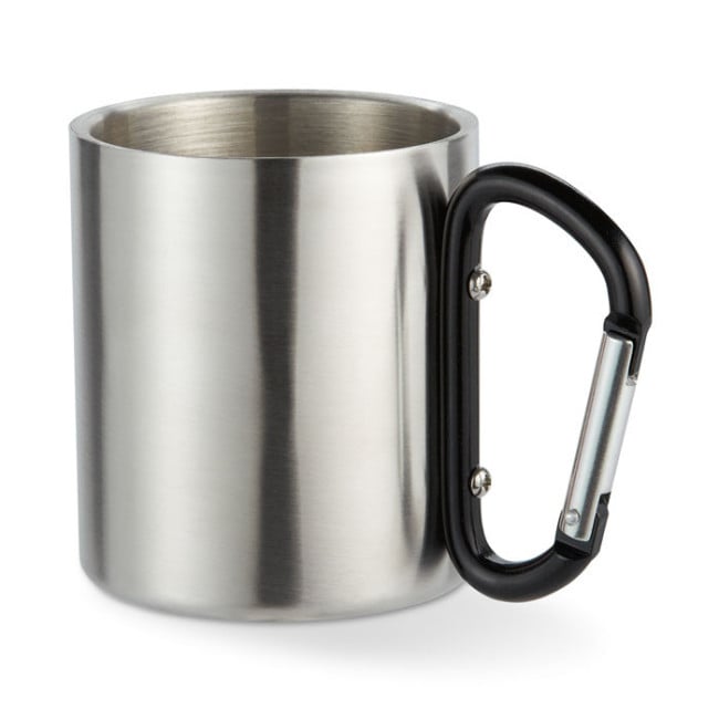 Mug en Inox Publicitaire Mousqueton 220 ml 