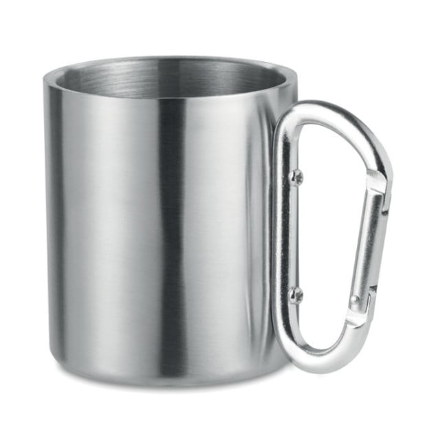 Mug en Inox Publicitaire Mousqueton 220 ml 