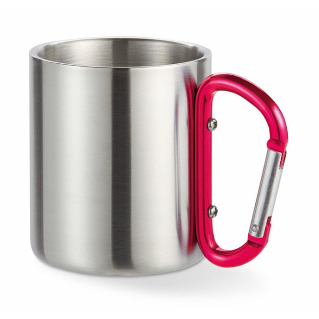 Mug en Inox Publicitaire Mousqueton 220 ml 