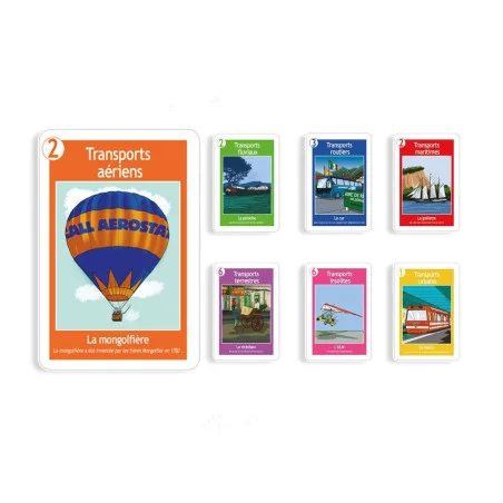 Jeu de 7 Familles Personnalisé Jeu de 7 Familles Personnalisé - Transports