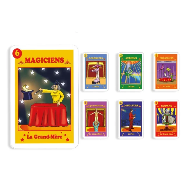 Jeu de 7 Familles Personnalisé Jeu de 7 Familles Personnalisé - Cirque