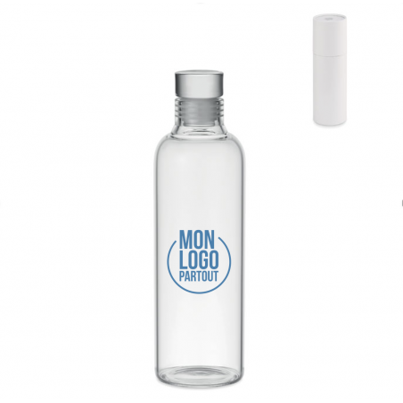 Bouteille personnalisable en verre 500 ml avec logo