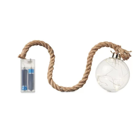 Boule de Noël en verre publicitaire Baubli 