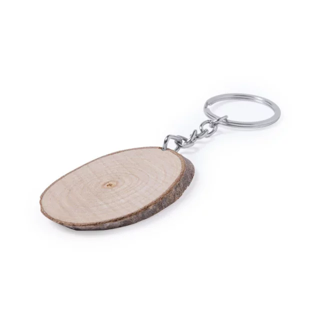 Porte-clés publicitaire en bois SELTO