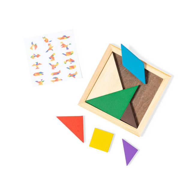 Puzzle en bois publicitaire Tangram 