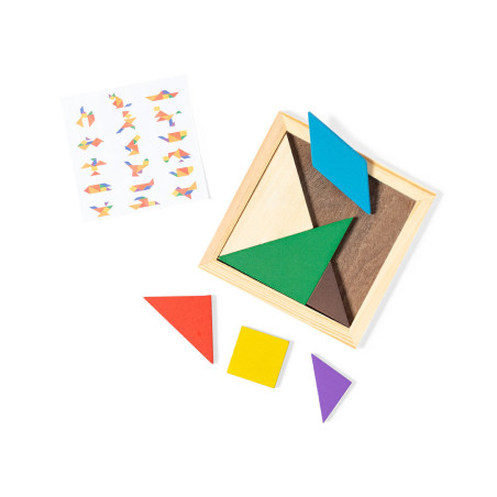 Puzzle en bois publicitaire Tangram 