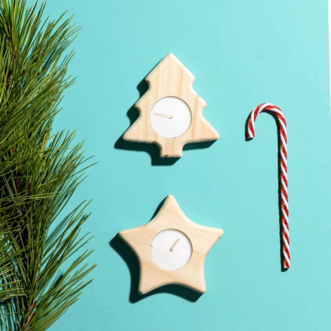 Bougie publicitaire de Noël Deram