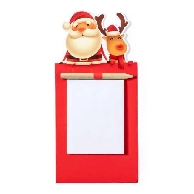 Magnet avec bloc-notes de Noël Larry