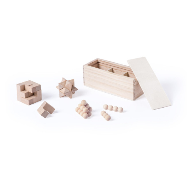 Set jeux en bois publicitaire Genium 