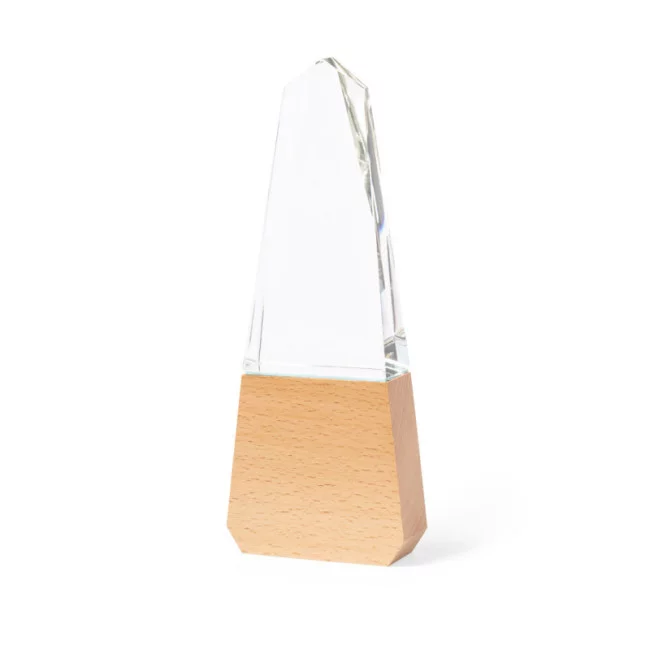Trophée bois et verre personnalisable Bersix 