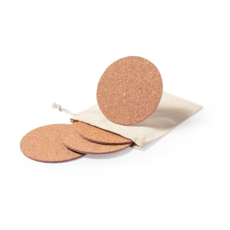 Lot de sous-verres en liège Yagger 