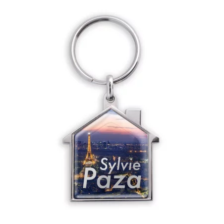 Porte-clés publicitaire made in France Maison 