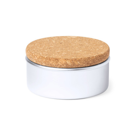 Bougie publicitaire avec couvercle en liège Suyen 