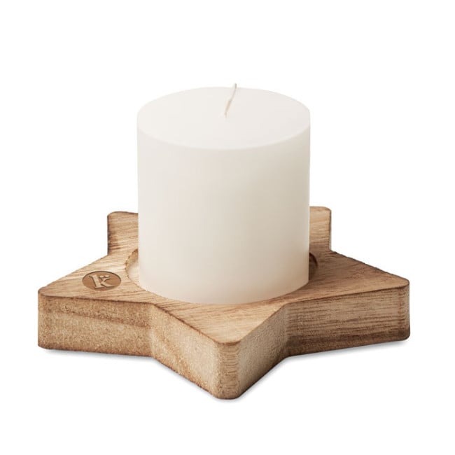 Bougie de noël personnalisable LOTUS
