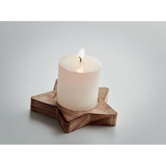 Bougie de noël personnalisable LOTUS