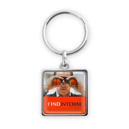 Porte-clés publicitaire made in France Carré 