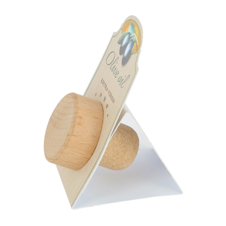 Bouchon à vin publicitaire sur support 