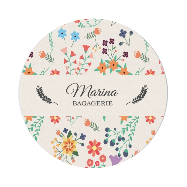 Tapis de souris rond personnalisé Cristal 