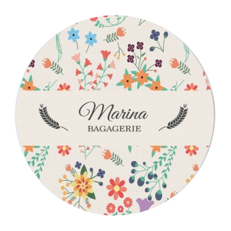 Tapis de souris rond personnalisé Cristal 