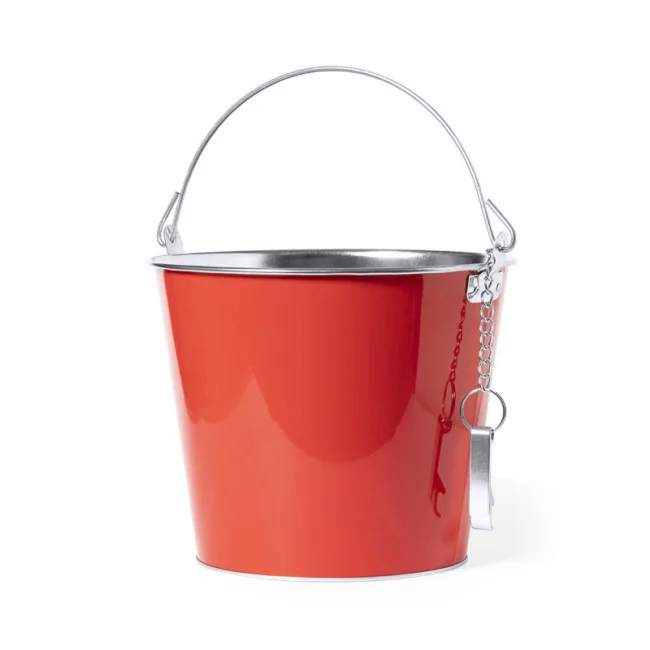 Seau métallique avec ouvre-bouteille Duken 