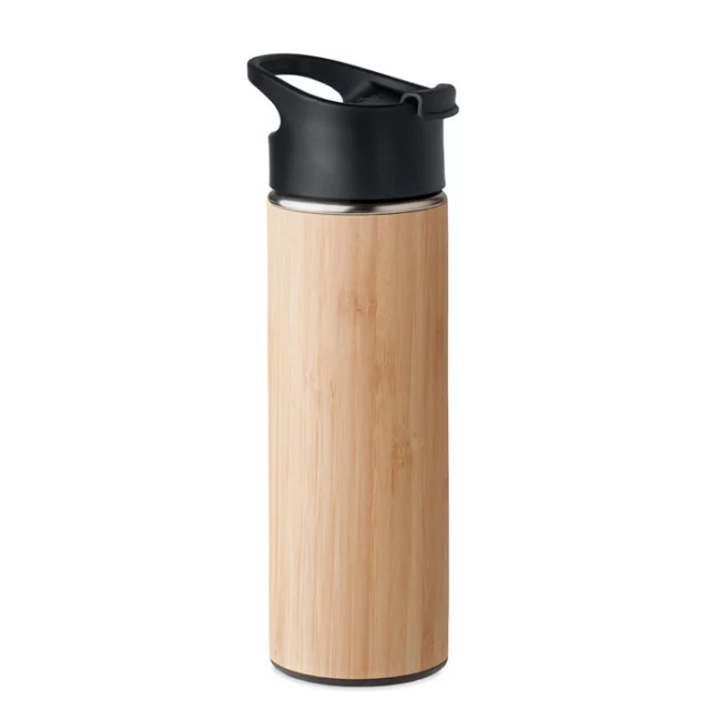Bouteille à vide isolant en bambou Nanda 450 ml