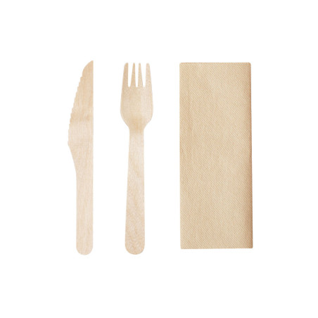 Set de couverts jetables publicitaire Kumix 